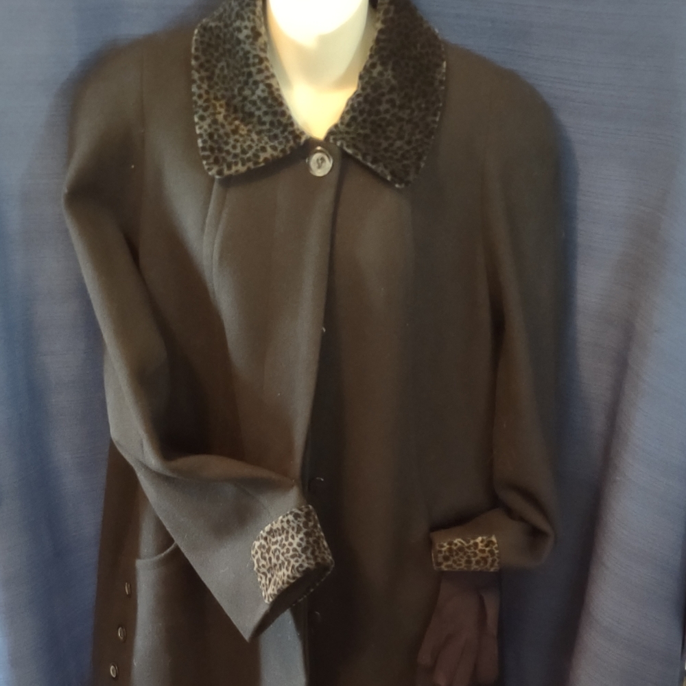 Vintage jo d coat. Xl black